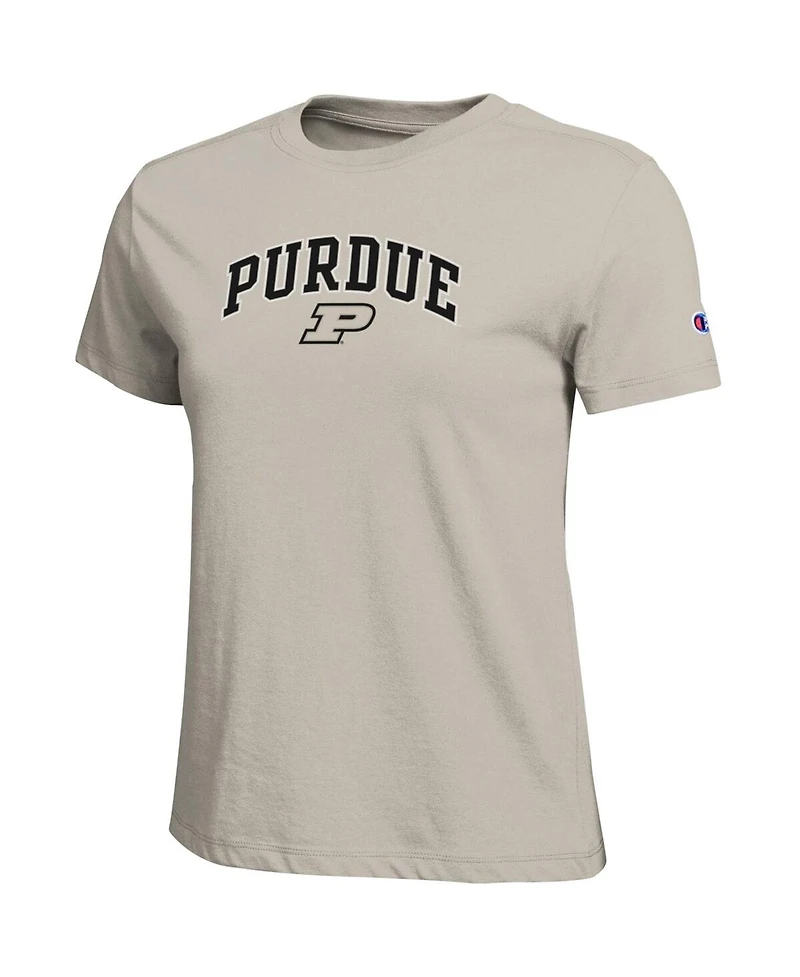 Champion Women's Gold Purdue Boilermakers Arched Over Logo T-Shirt