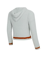 Concepts Sport Women's 2-Piece Gray/Orange Texas Longhorns Whitley Long Sleeve Hoodie Top and Shorts Set