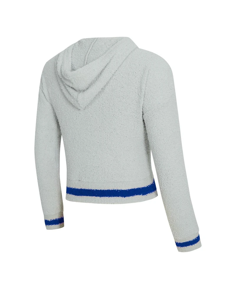 Concepts Sport Women's 2-Piece Gray/Royal Kentucky Wildcats Whitley Long Sleeve Hoodie Top and Shorts Set