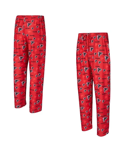 Concepts Sport Men's Red Atlanta Falcons Mosaic All Over Print Pants