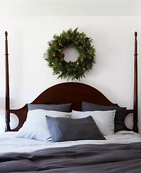 Balsam Hill 34" Outdoor Winter Evergreen Christmas Wreath