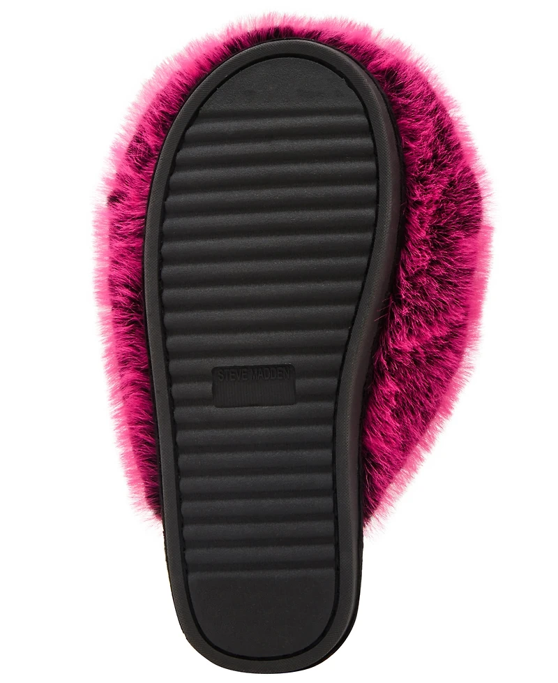 Steve Madden Women's Poof Cozy Slides Slippers