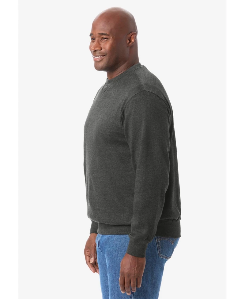 KingSize Big & Tall Ultra-Light Comfort Fleece Crewneck Sweatshirt