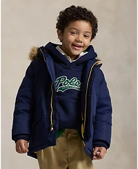 Polo Ralph Lauren Toddler and Little Boys 2-7 Faux-Fur-Trim Down Parka