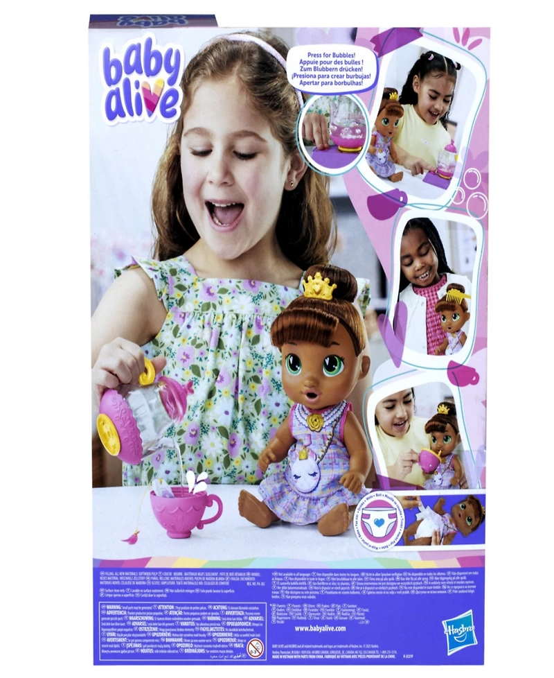 Baby Alive Bubbly Tea Party Sophia Sparkle Doll Set