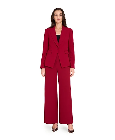Tahari Asl Women's Peak Lapel One-Button Jacket