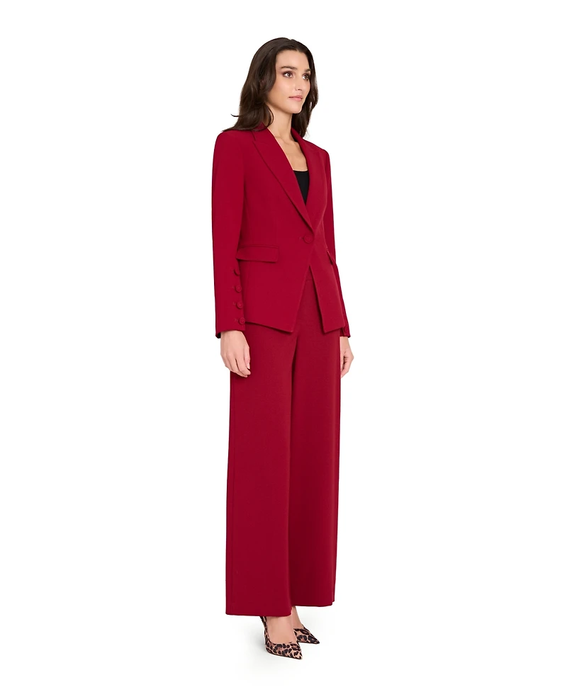 Tahari Asl Women's Peak Lapel One-Button Jacket
