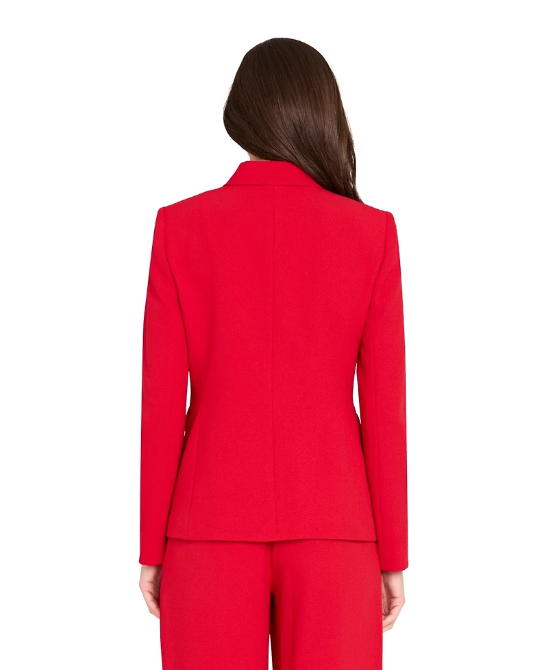 Tahari Asl Women's Peak Lapel One-Button Jacket