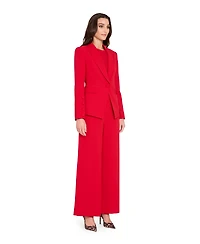 Tahari Asl Women's Mid-Rise Wide Leg Pants