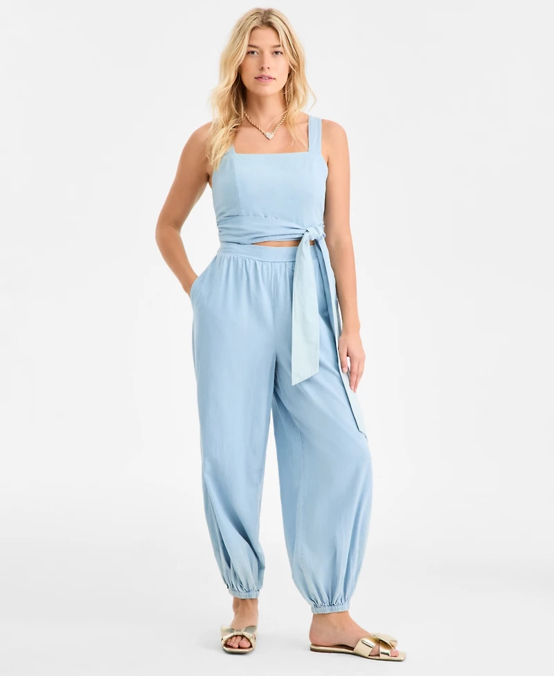 On 34th Women's Cotton Pull-On Balloon Pants, Macy's Exclusive