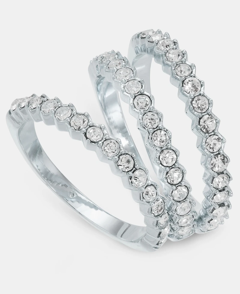 Charter Club 3-Pc. Set Pave Band Rings, Macy's Exclusive