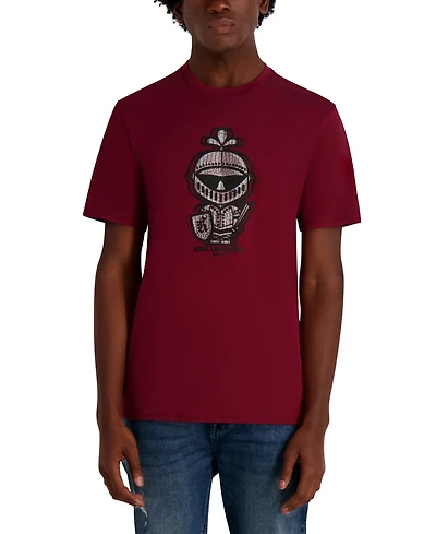 Karl Lagerfeld Paris Men's Armor Dragon Skin Printed T-Shirt