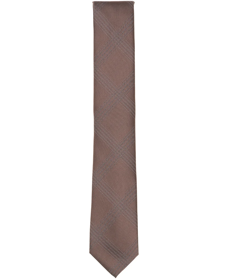 Alfani Men's Maiden Plaid Pattern Slim Tie, Macy's Exclusive