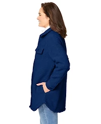 Woman Within Women's Berber Button-Front Jacket
