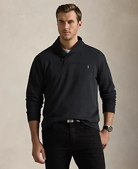 Polo Ralph Lauren Men's Big & Tall Luxury Jersey Shawl-Collar Pullover Sweater