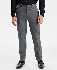 B By Brooks Brothers Boys 8-20 Gray Flannel Herringbone Classic Pants