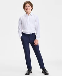 B By Brooks Brothers Boys 8-20 Navy Plain Classic Pants