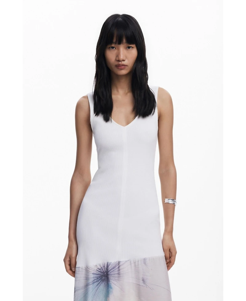 Desigual Women's V-neck combined dress