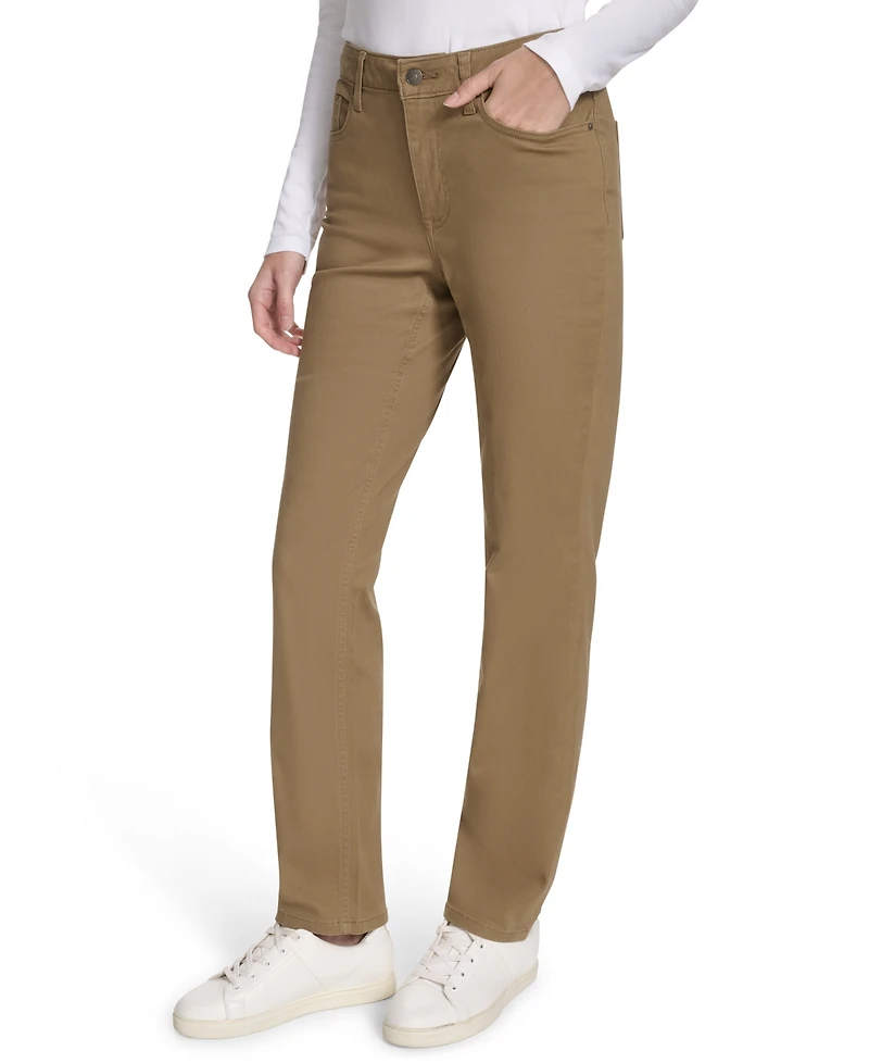 Nautica Jeans Women's Solid Stretch Full-Length