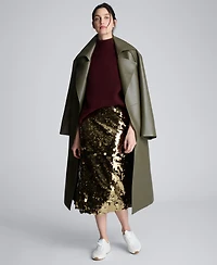 Kenneth Cole Women's Pull-On Sequin Midi Skirt