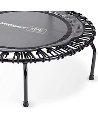 JumpSport Round Home Fitness Indoor Mini Rebounder Trampoline for Adults, Black