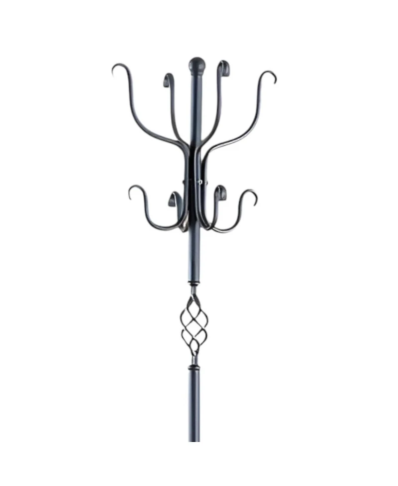 Decorative and Functional Metal Coat Rack Entryway Hall Tree