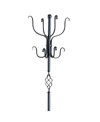 Decorative and Functional Metal Coat Rack Entryway Hall Tree