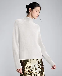 Kenneth Cole Women's Mock Neck Raglan Sweater