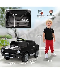 Qaba 12V Battery Powe Electric Vehicle, Licensed Kids Ride On Car,
