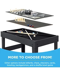 Best Choice Products 2x4ft 10-in-1 Combo Game Table Set w/ Hockey, Foosball, Pool, Shuffleboard