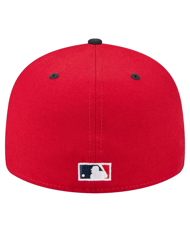 New Era Men's Chipper Jones Red Atlanta Braves 59FIFTY Fitted Hat