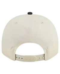 New Era Men's Cream/Navy West Virginia Mountaineers Vintage Chainstitch 9FIFTY A-Frame Snapback Hat