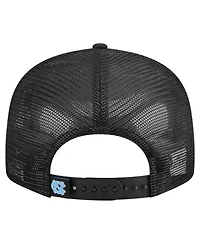 New Era Men's Black/Camo North Carolina Tar Heels Outdoor Wide Panel 9FIFTY Snapback Trucker Hat