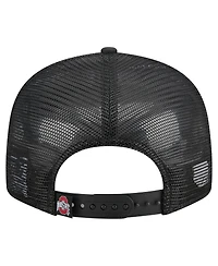 New Era Men's Camo/Black Ohio State Buckeyes Outdoor Wide Panel 9FIFTY Snapback Trucker Hat
