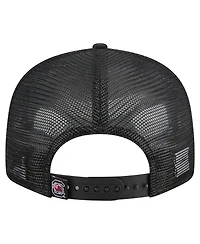 New Era Men's Camo/Black South Carolina Gamecocks Outdoor Wide Panel 9FIFTY Snapback Trucker Hat