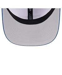 New Era Men's White/Royal Boise State Broncos Perforated Patched 9SEVENTY Adjustable Hat