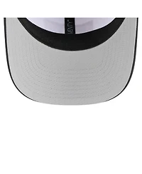 New Era Men's White/Black Iowa Hawkeyes Perforated Patched 9SEVENTY Adjustable Hat