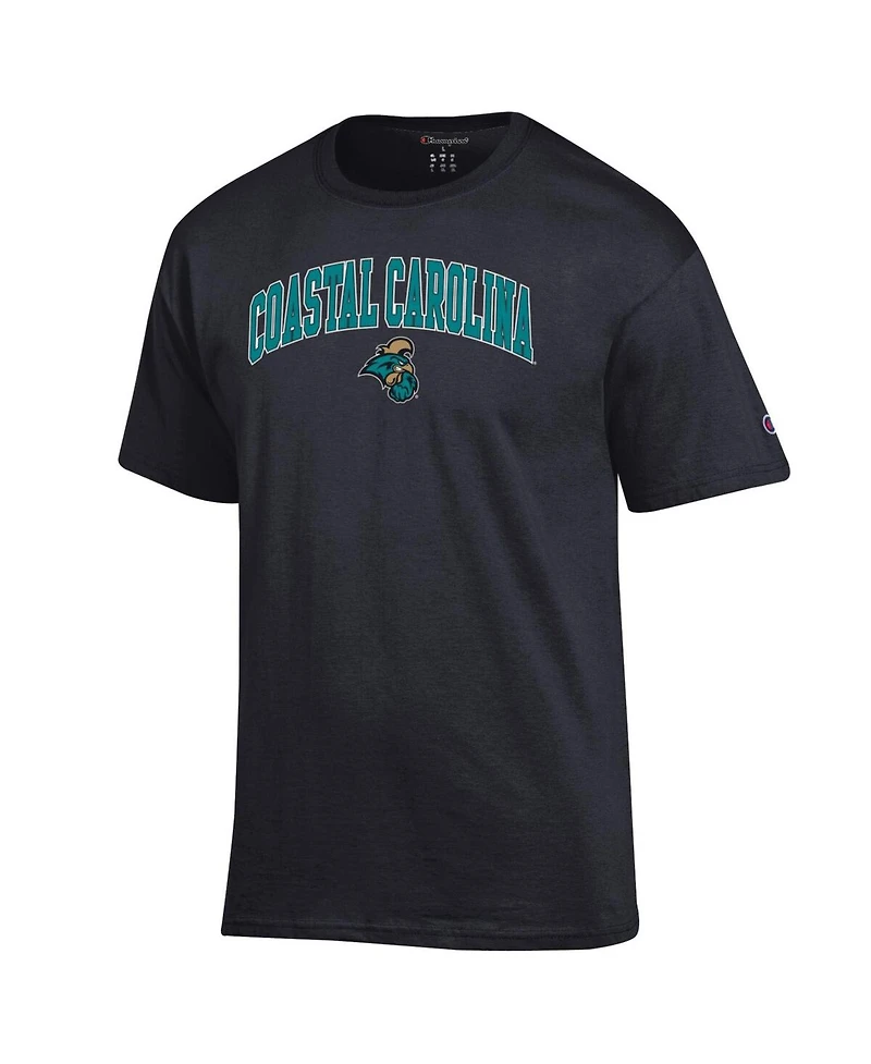 Champion Men's Black Coastal Carolina Chanticleers Arched Logo T-Shirt