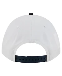 New Era Men's White/Navy Auburn Tigers Arch Two-Tone Rope 9FORTY A-Frame M-Crown Adjustable Hat