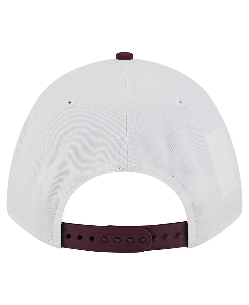 New Era Men's White/Maroon Boston College Eagles Arch Two-Tone Rope 9FORTY A-Frame M-Crown Adjustable Hat