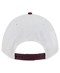 New Era Men's White/Maroon Boston College Eagles Arch Two-Tone Rope 9FORTY A-Frame M-Crown Adjustable Hat