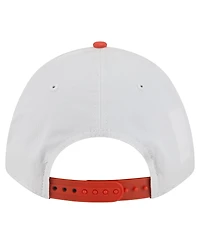 New Era Men's White/Orange Clemson Tigers Arch Two-Tone Rope 9FORTY A-Frame M-Crown Adjustable Hat