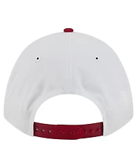 New Era Men's White/Crimson Indiana Hoosiers Arch Two-Tone Rope 9FORTY A-Frame M-Crown Adjustable Hat