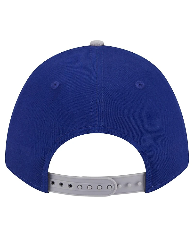 New Era Men's Royal/Gray Los Angeles Dodgers Arch 9FORTY A-Frame M-Crown Adjustable Hat