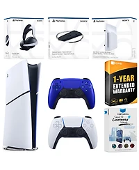 Sony PlayStation 5 Slim Digital Bundle with Disc Drive, Extra Controller, Pulse Elite Headset, Vertical Stand