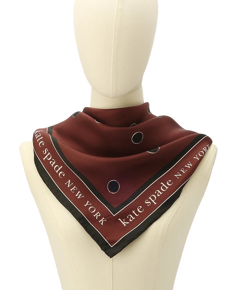 kate spade new york Downtown Dot Silk Square Scarf