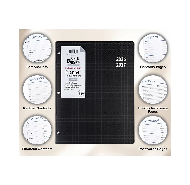See It Bigger Large Monthly Planner