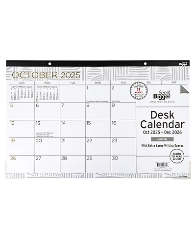 See It Bigger Desk Pad Calendar 11x17"