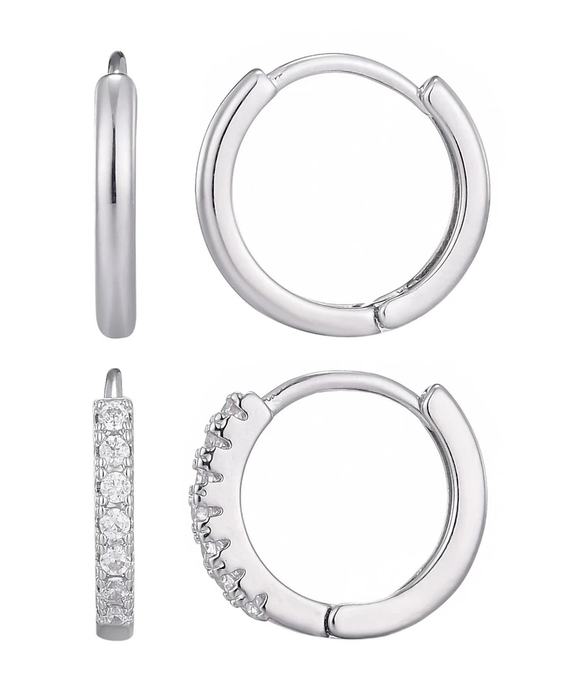 Adornia Silver Cz Earrings Set
