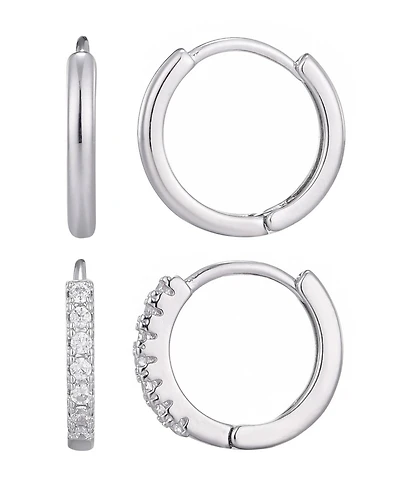 Adornia Silver Cz Earrings Set